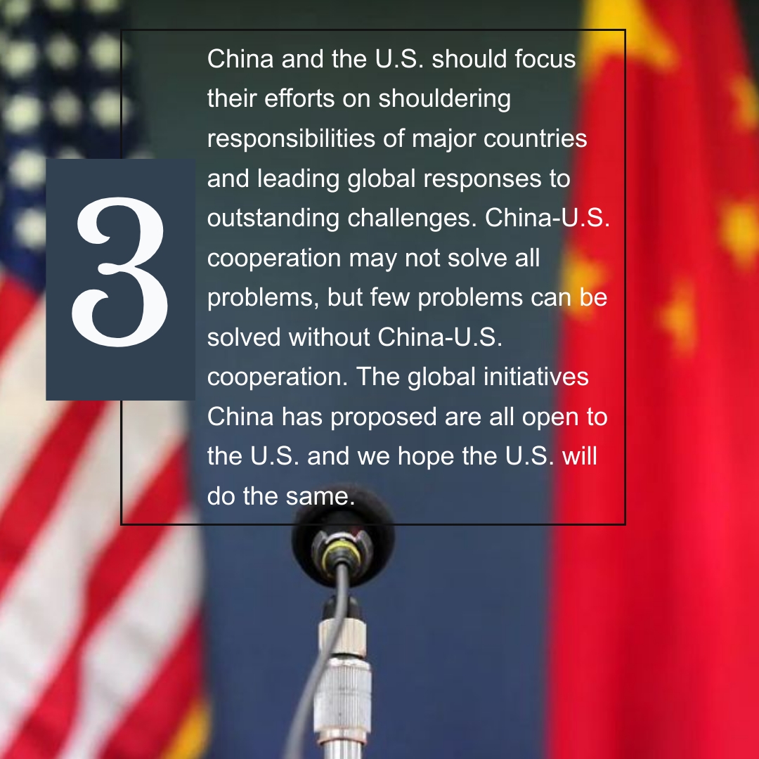 Xi's call for China-U.S. cooperation on global issues