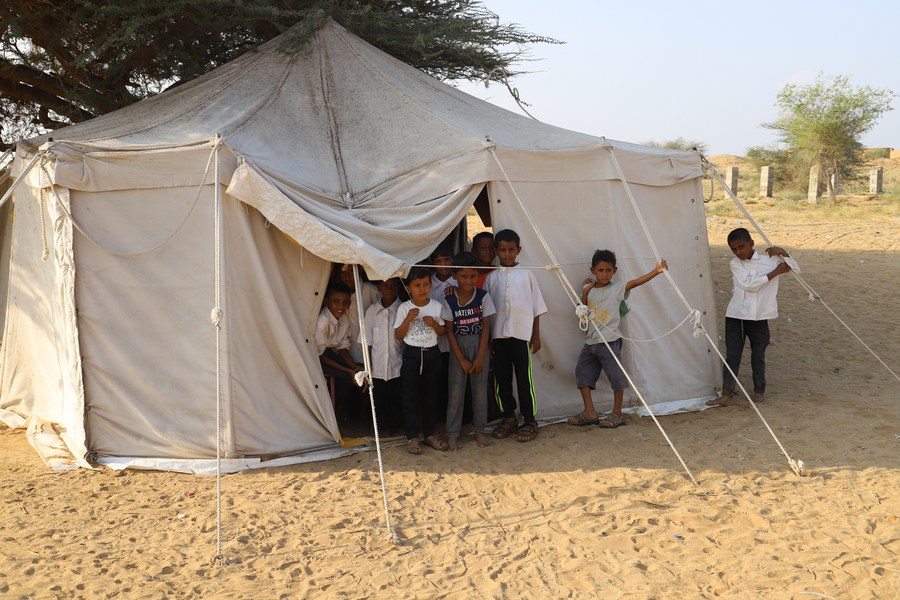 Mideast in Pictures: Yemen's children struggle to get education in tent schools