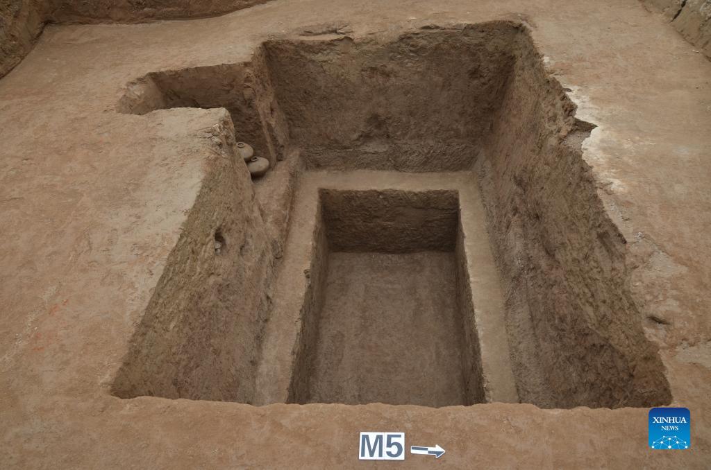Gold ornaments unearthed in ancient tombs in China's Shaanxi