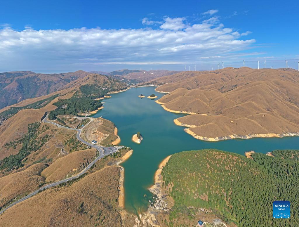 Scenery of Tianhu Lake national wetland park in Guangxi