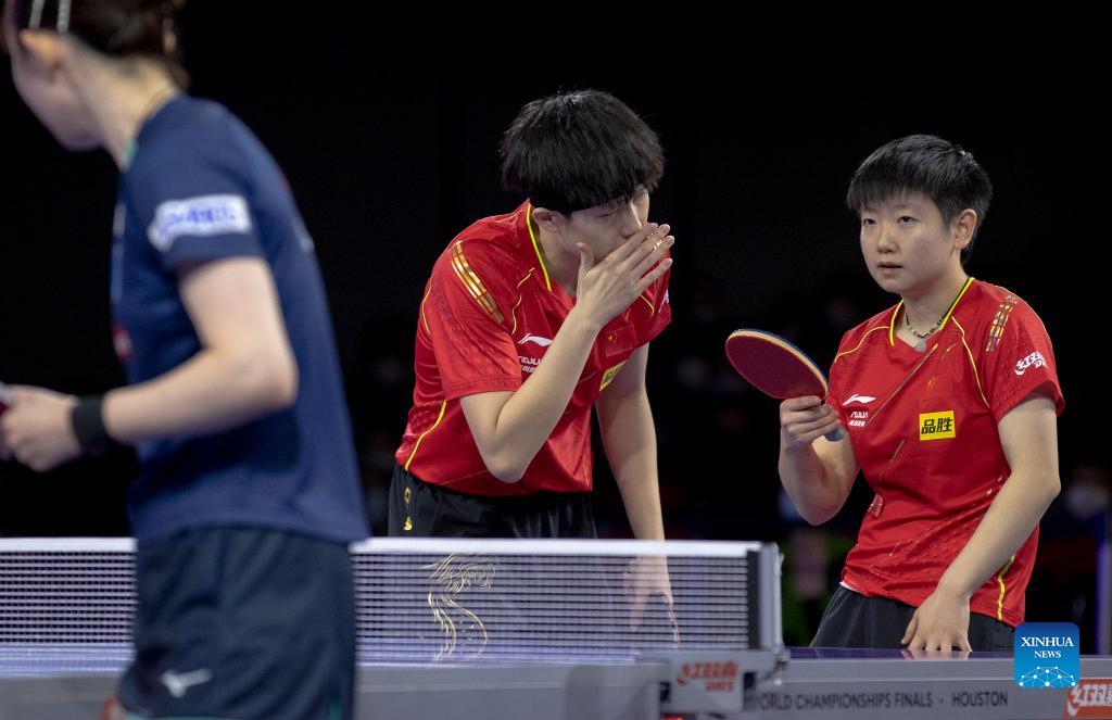 Highlights of mixed doubles final, awarding ceremony at 2021 World Table Tennis Championships Finals