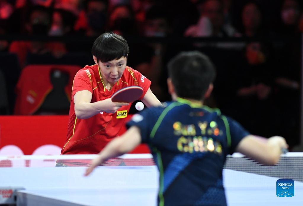 Wang Manyu crowned as women's singles world champion at table tennis worlds