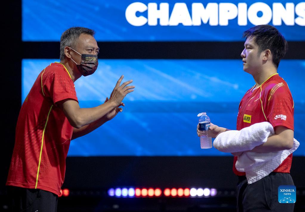 China's Fan Zhendong takes men's singles title at table tennis worlds