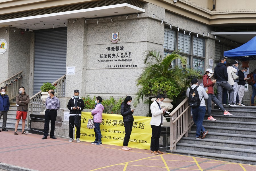 Hong Kong SAR elects new legislature under improved electoral system