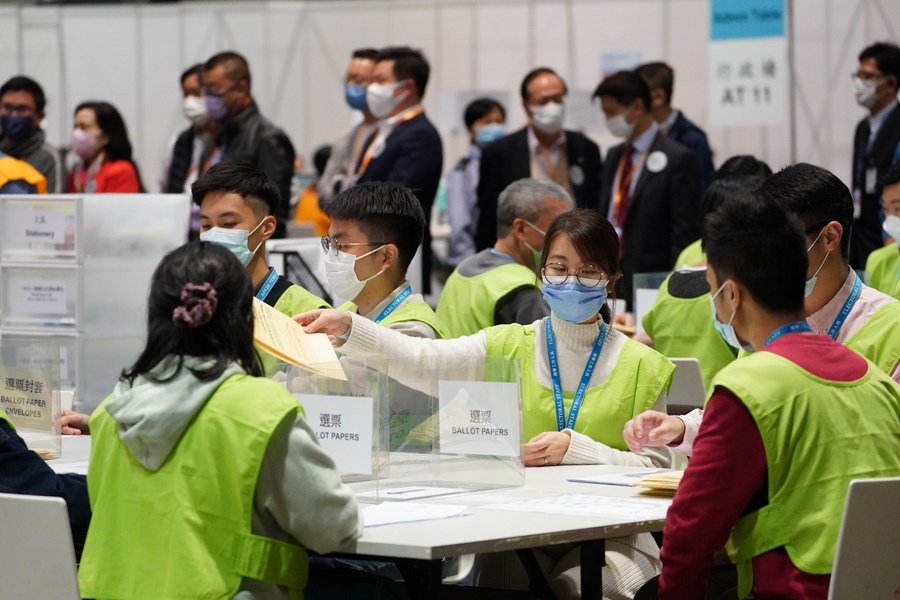 Hong Kong SAR elects new legislature under improved electoral system