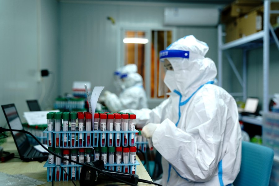 China nucleic acid testing capacity at 51.65 mln samples a day