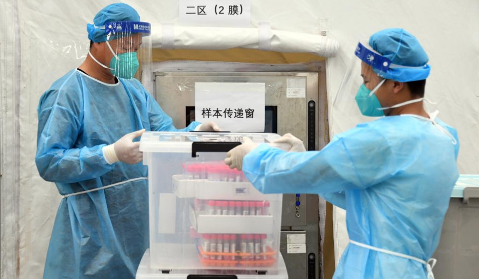 Inflatable COVID-19 testing laboratory put into use in Shunyi District