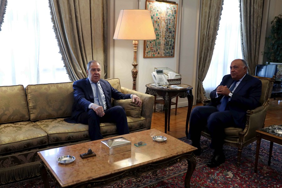 Russian FM visits Egypt in 1st African tour during Russian-Ukrainian conflict