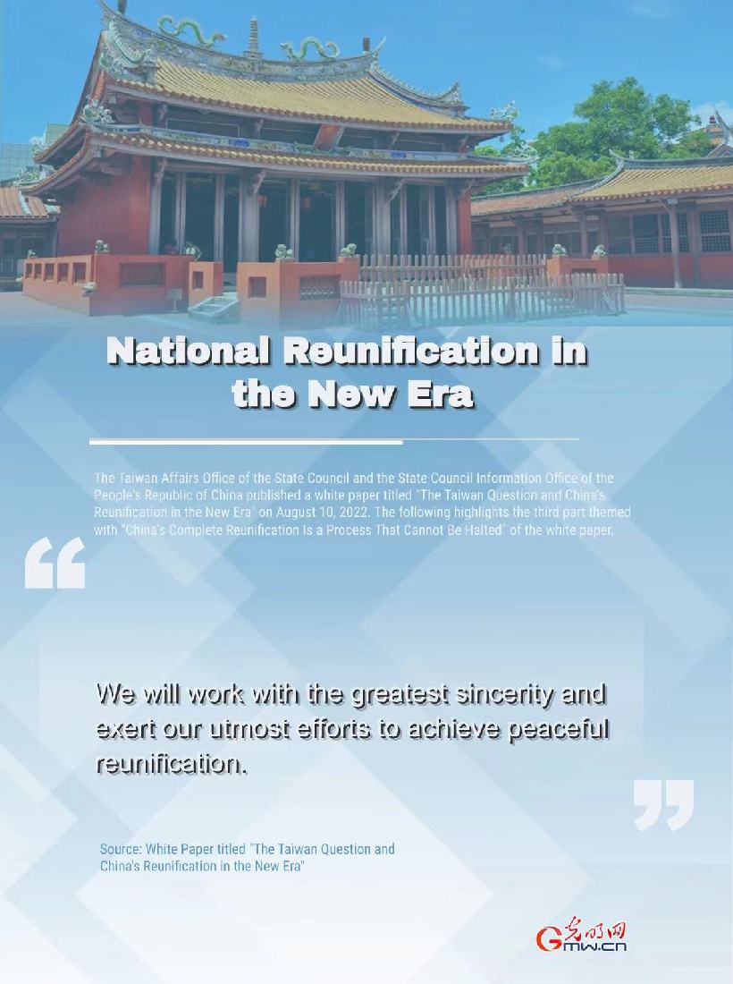 Infographics: National Reunification in the New Era