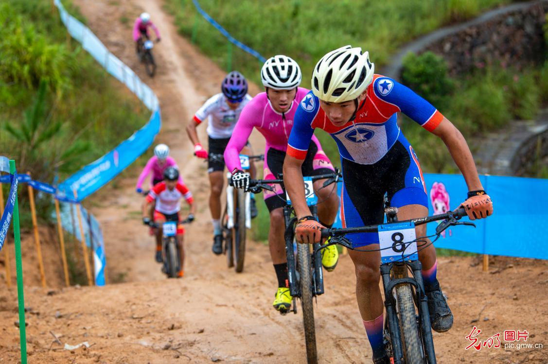 Mountain biking race of the 17th Zhejiang Games 2022 kicks off in SE China’s Zhejiang