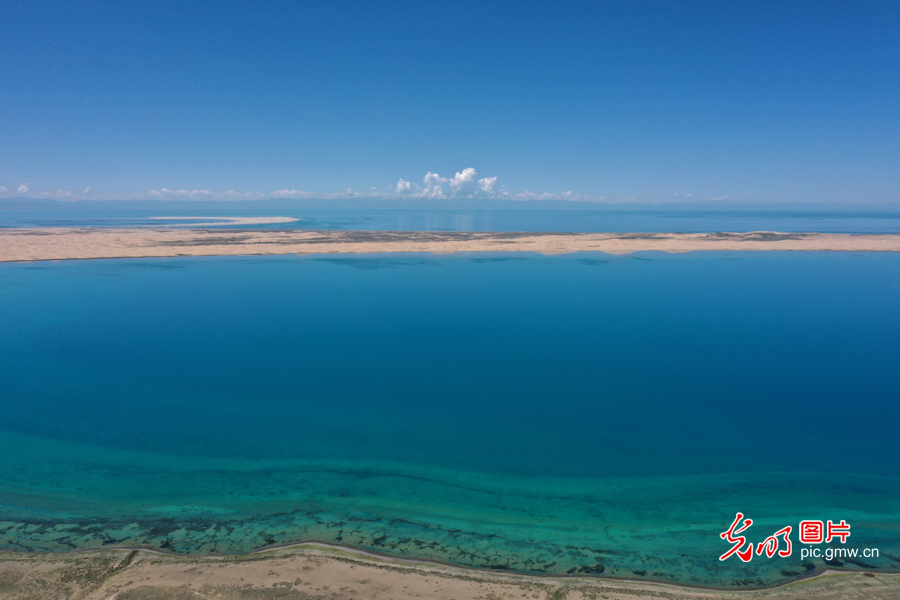 Pic Story: Qinghai Lake witnessing ecological improvement in NW China's Qinghai