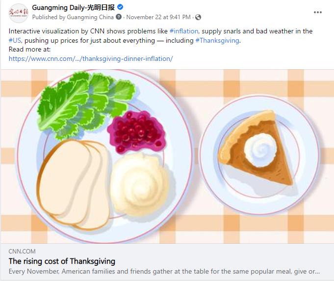 The rising cost of Thanksgiving