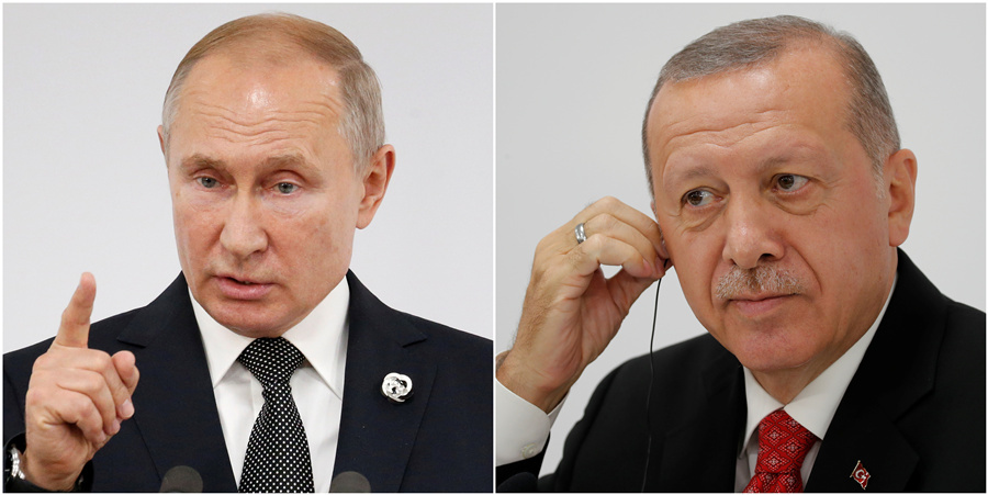 Putin, Erdogan discuss energy cooperation, grain export deal over phone