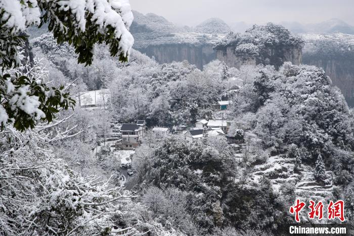 Picturesque snow scenery of Qianxi in SW China’s Guizhou Province