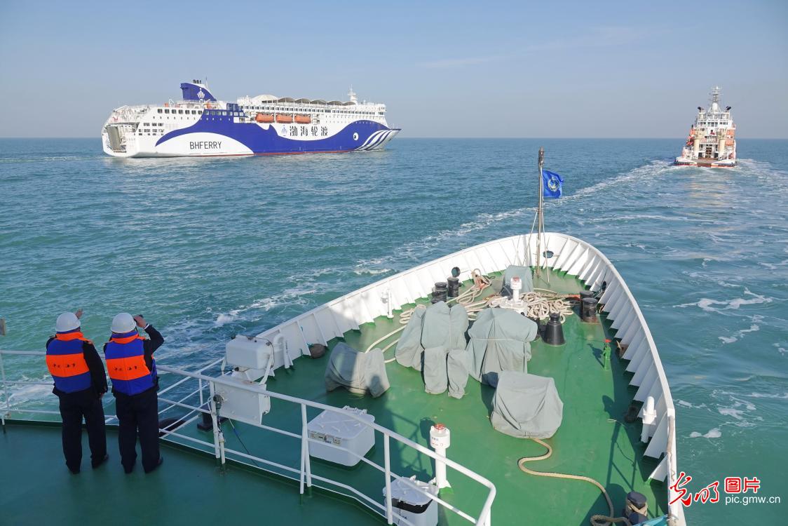 Joint cruise ensures orderly maritime Spring Festival travel rush in E China's Shandong