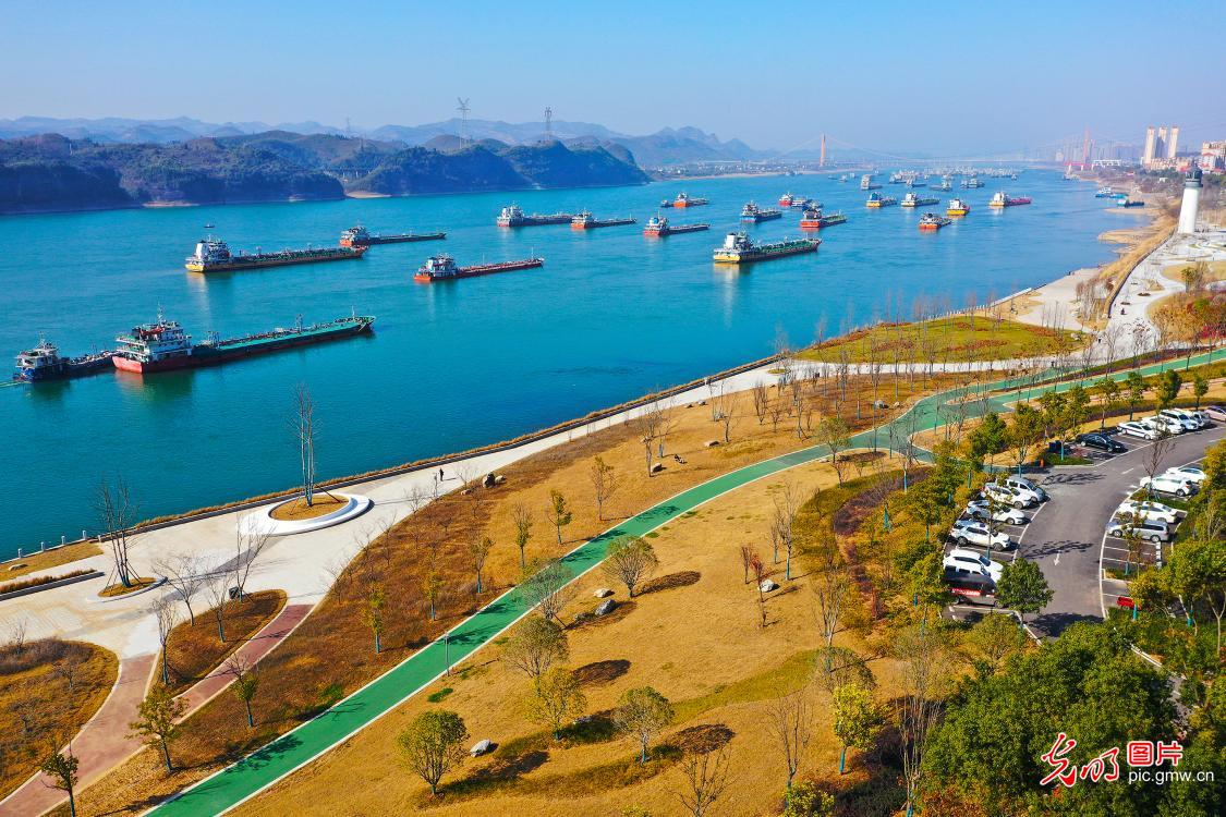 Shoreline of Yangtze River restored in Yichang, central China's Hubei