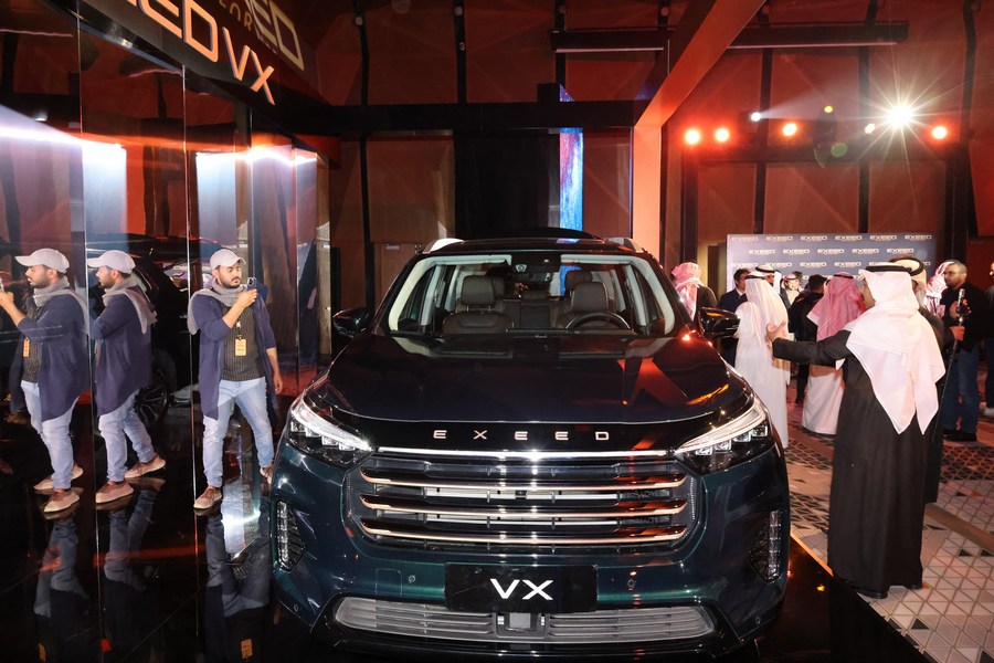 Mideast in Pictures: Chinese luxury SUVs attract Saudi car lovers