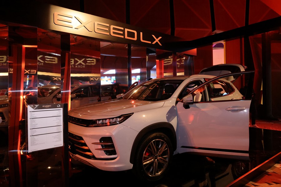 Mideast in Pictures: Chinese luxury SUVs attract Saudi car lovers