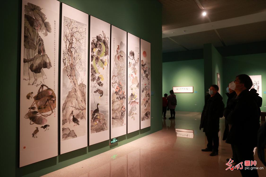 National Museum of China display 80 pieces of painting and calligraphy themed ecological environment