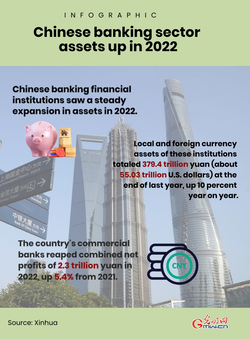 Infographic: Chinese banking sector assets up in 2022