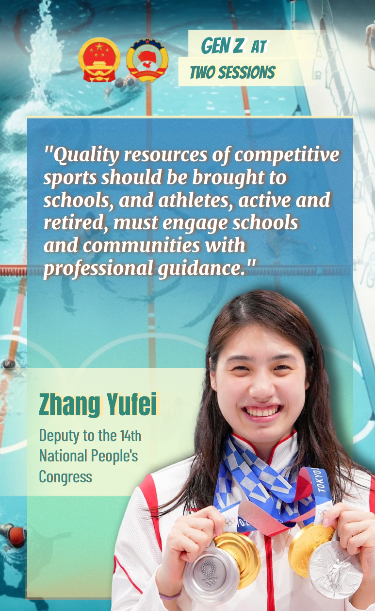 Gen Z at Two Sessions | Zhang Yufei: Double Olympic Champion and youngest 