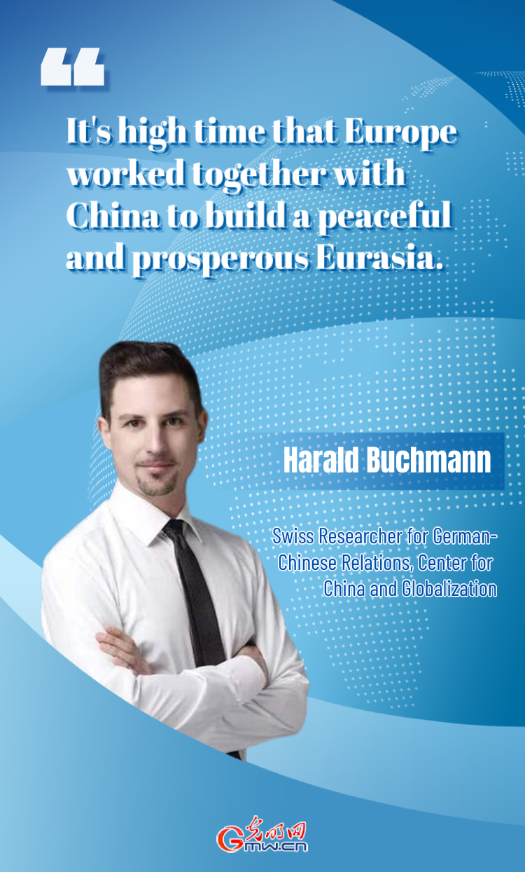 High time for China, Europe working together to build a peaceful, prosperous Eurasia
