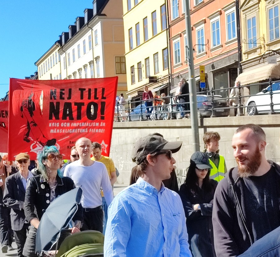 Protests against NATO held across Sweden