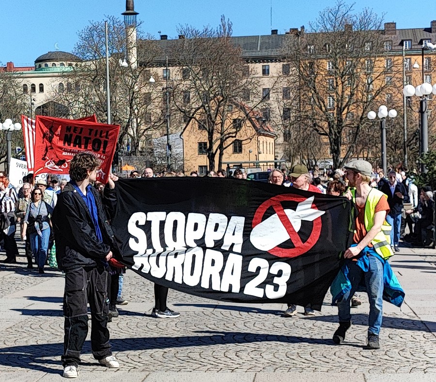 Protests against NATO held across Sweden