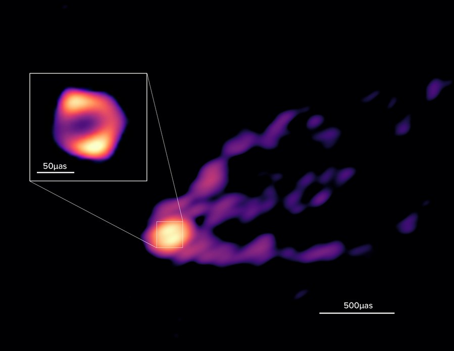 New image shows black hole expelling powerful jet