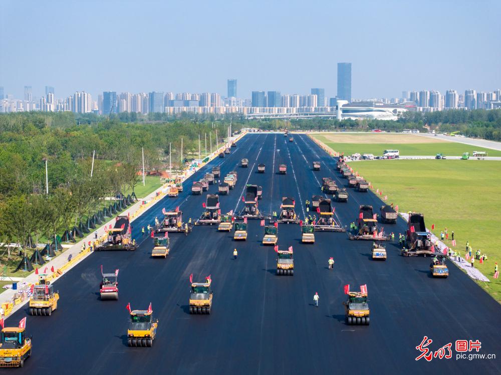 International Garden Expo hosting vanue Luogang Central Park under construction