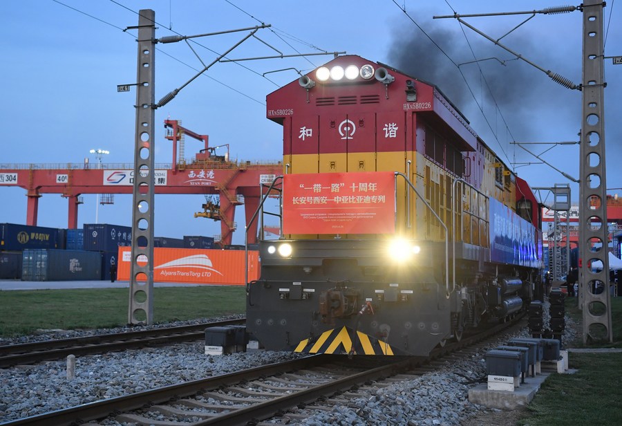 10 years on, Xi'an Int'l Port becomes logistic hub on China-Europe freight train line