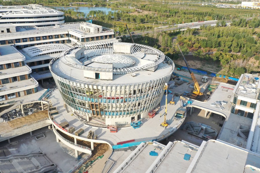 In pics: Construction of key projects is advancing steadily in Xiong'an New Area