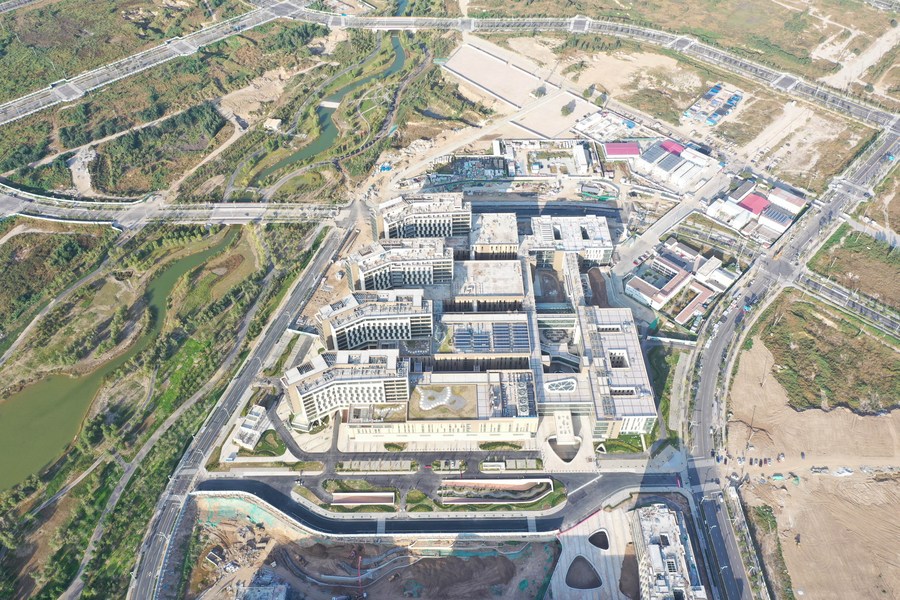 In pics: Construction of key projects is advancing steadily in Xiong'an New Area