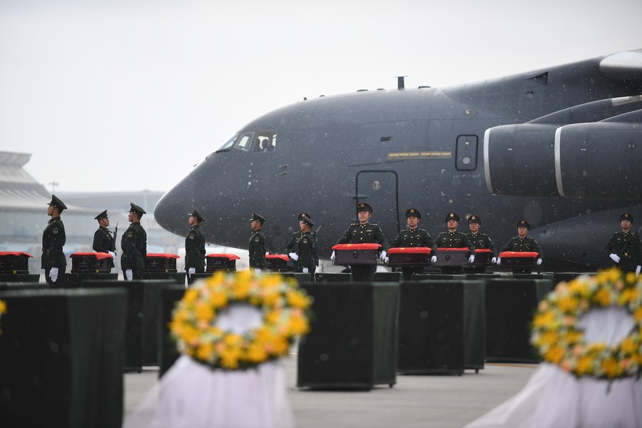 InPics: China welcomes return of CPV soldiers' remains for 10 consecutive years