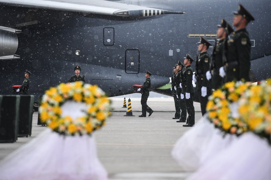 InPics: China welcomes return of CPV soldiers' remains for 10 consecutive years