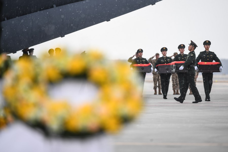 InPics: China welcomes return of CPV soldiers' remains for 10 consecutive years