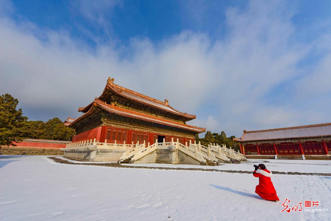 In pics: Scenery after snow across China
