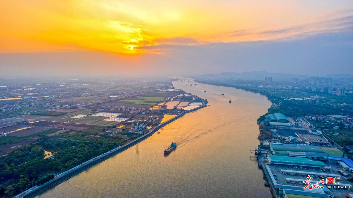 In pics: Scene of Lingnan water town in S China's Guangzhou
