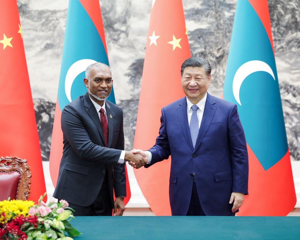 China, Maldives upgrade ties as presidents hold talks