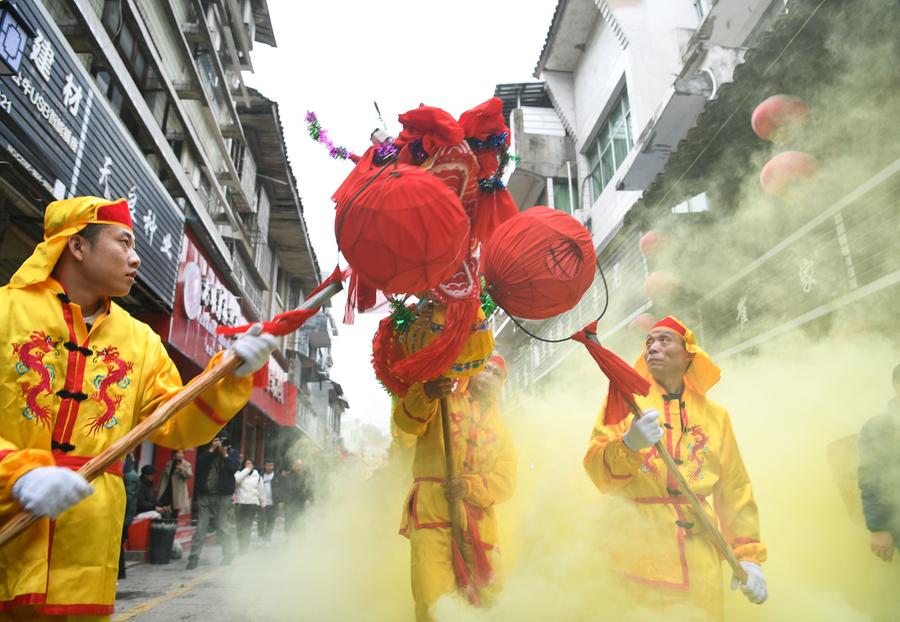 People of Gelao ethnic group celebrate Maolong Festival in SW China's Guizhou