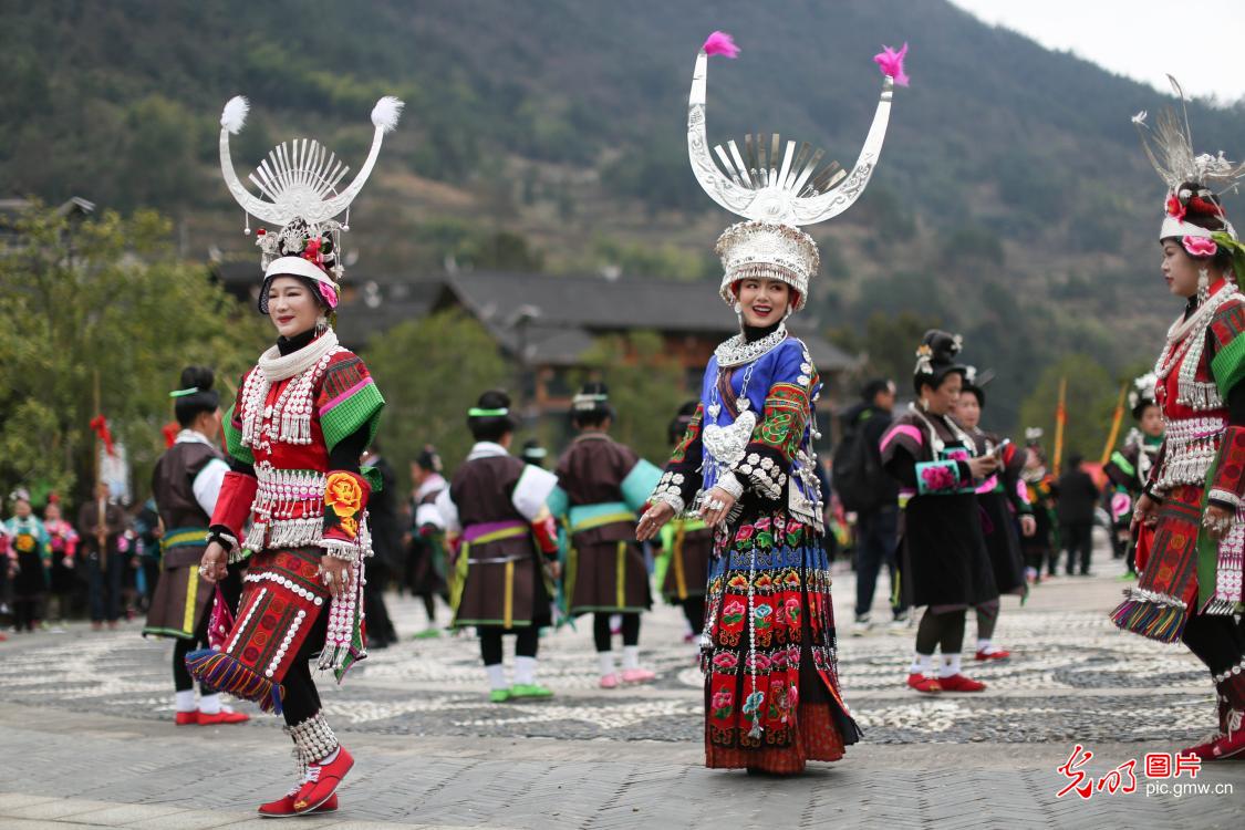 Traditional Miao festival celebrated in SW China’s Guizhou