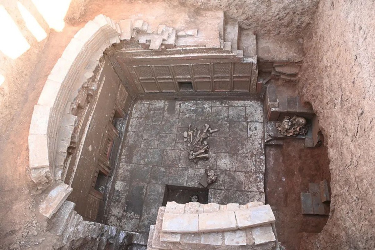 Ancient Jin Dynasty tombs with murals unearthed in Shanxi