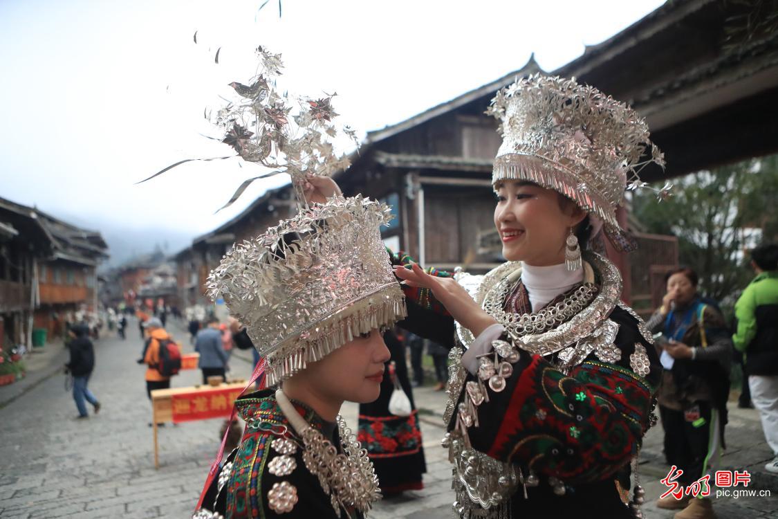 Zhaolong Festival celebrated in Miao Village in SW China's Guizhou