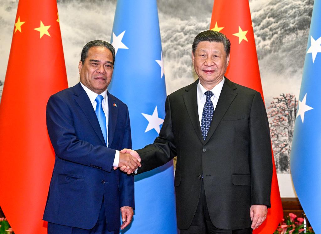 Xi says China to cooperate with Micronesia on infrastructure, climate change