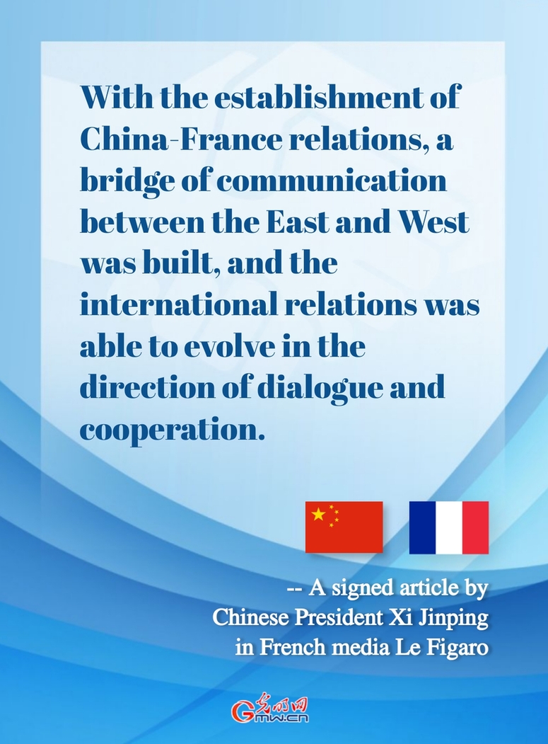 Highlights: Xi on communication and cooperation between China and France