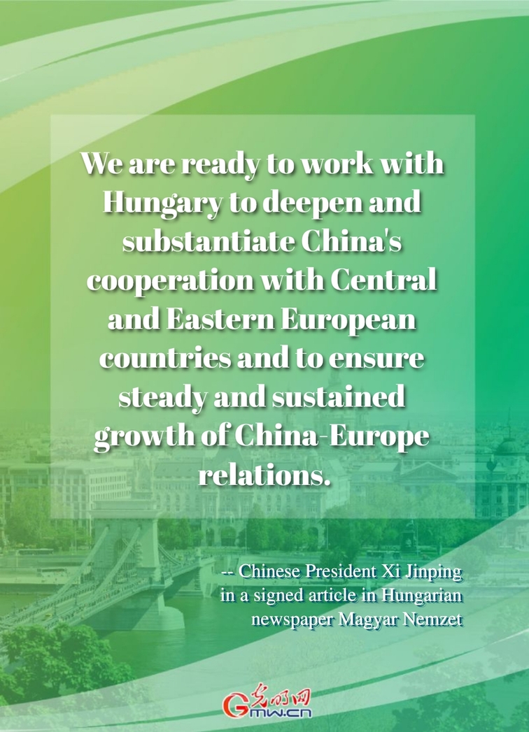 Posters: Xi envisions new heights of China-Hungary comprehensive strategic partnership