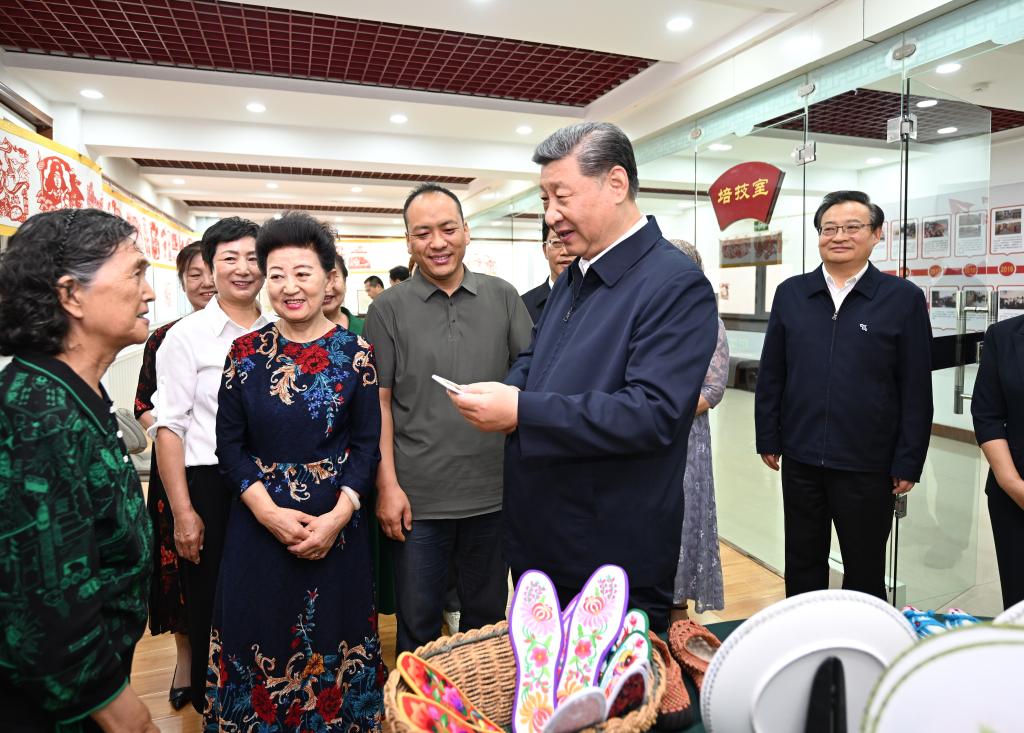 Xi inspects northwest China's Ningxia