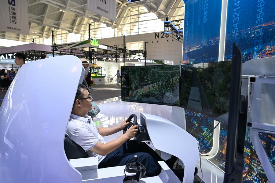 Intelligent connected NEVs showcased in 2024 World Intelligence Expo