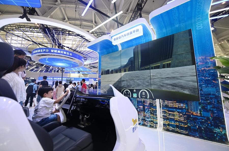 Intelligent connected NEVs showcased in 2024 World Intelligence Expo