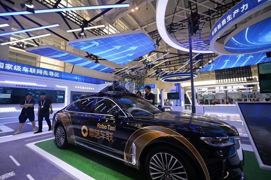 Intelligent connected NEVs showcased in 2024 World Intelligence Expo